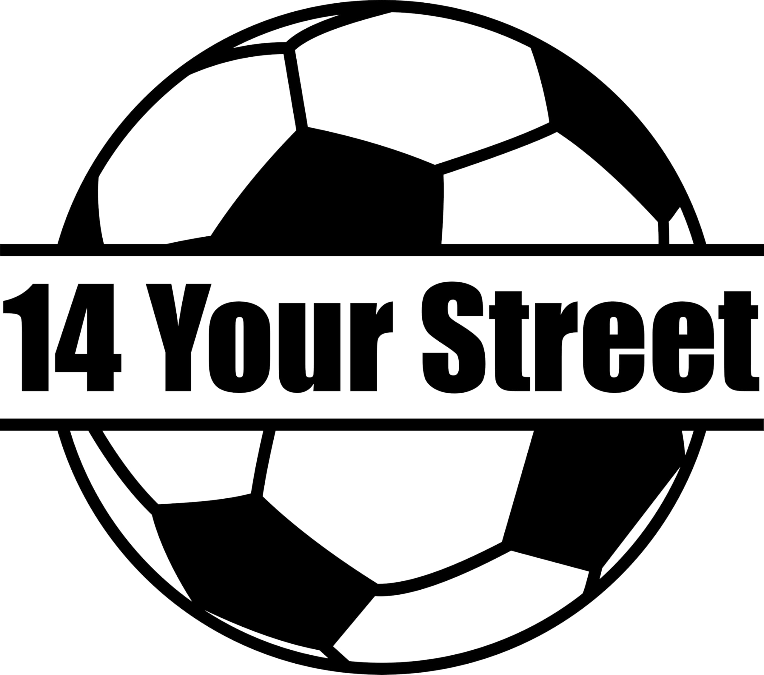 3 Pack Football/Soccer Ball Waterproof Sticker