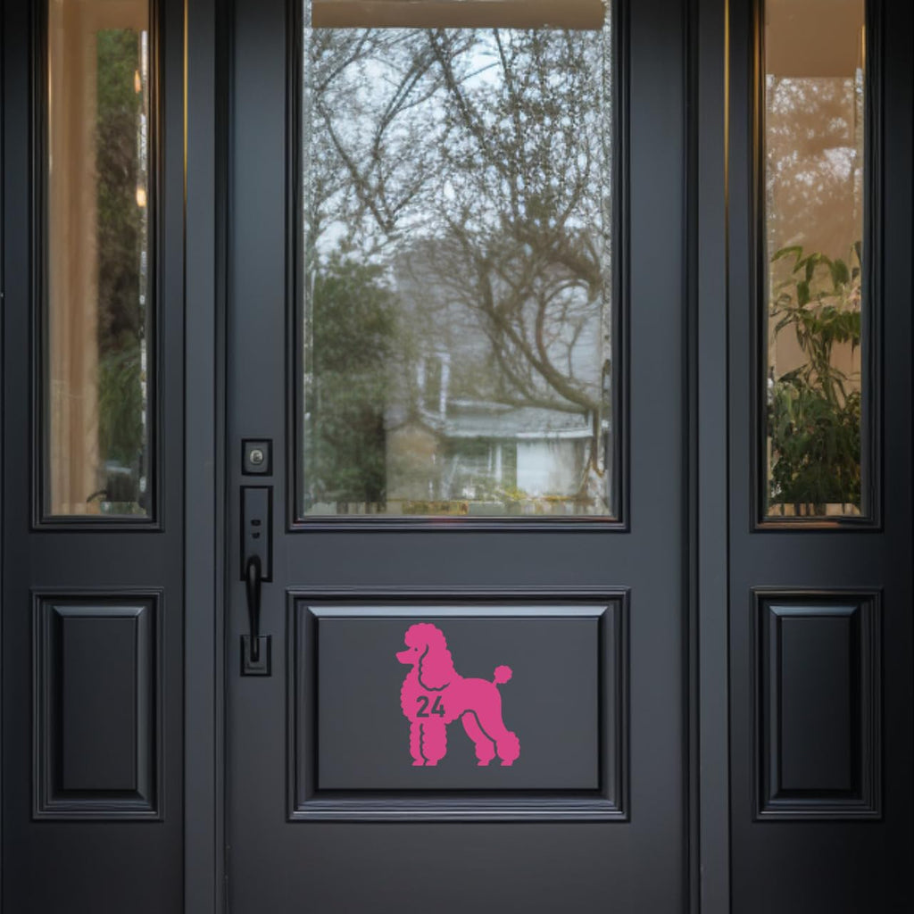 Multi Pack Pet Dog Poodle Wheelie Bin Stickers