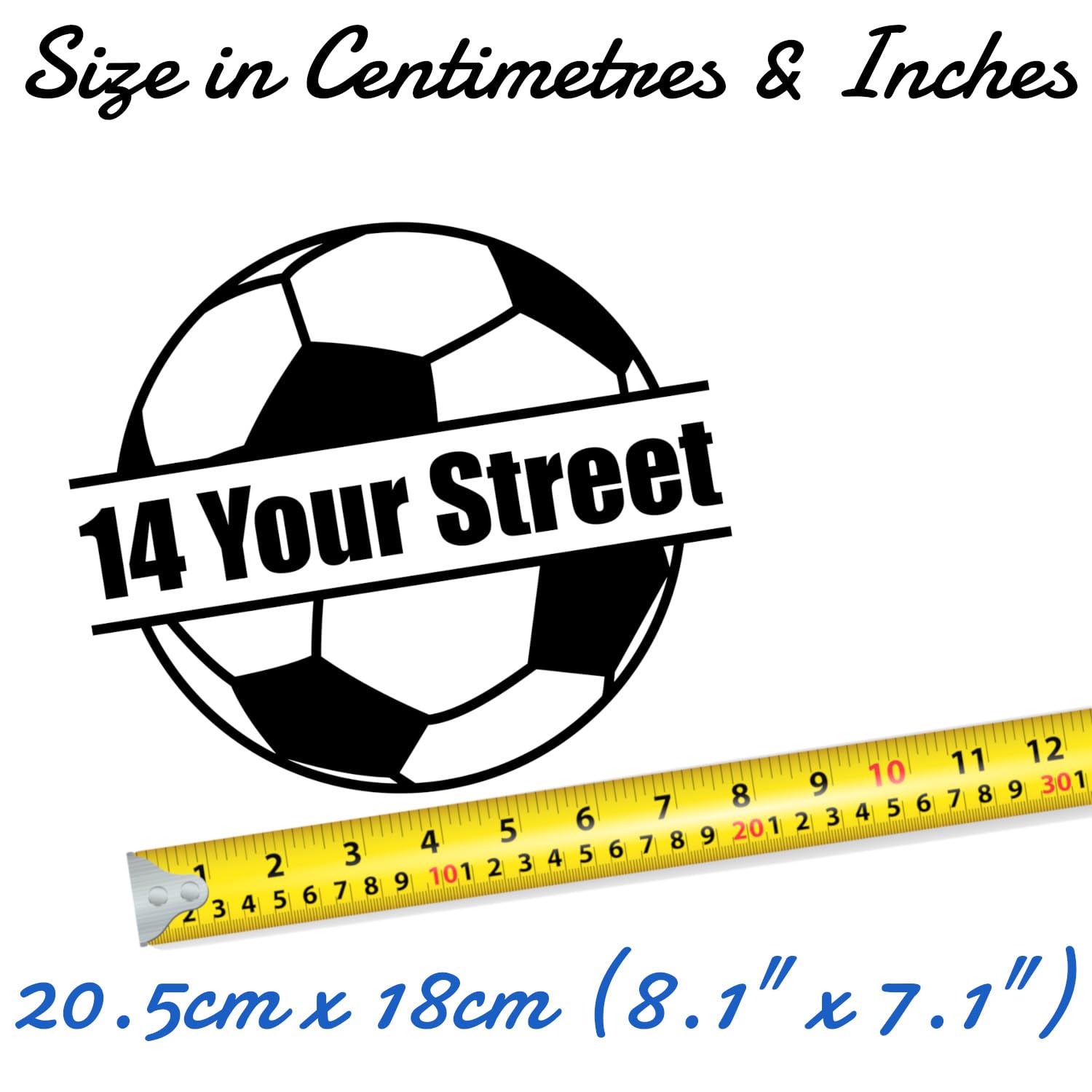 3 Pack Football/Soccer Ball Waterproof Sticker