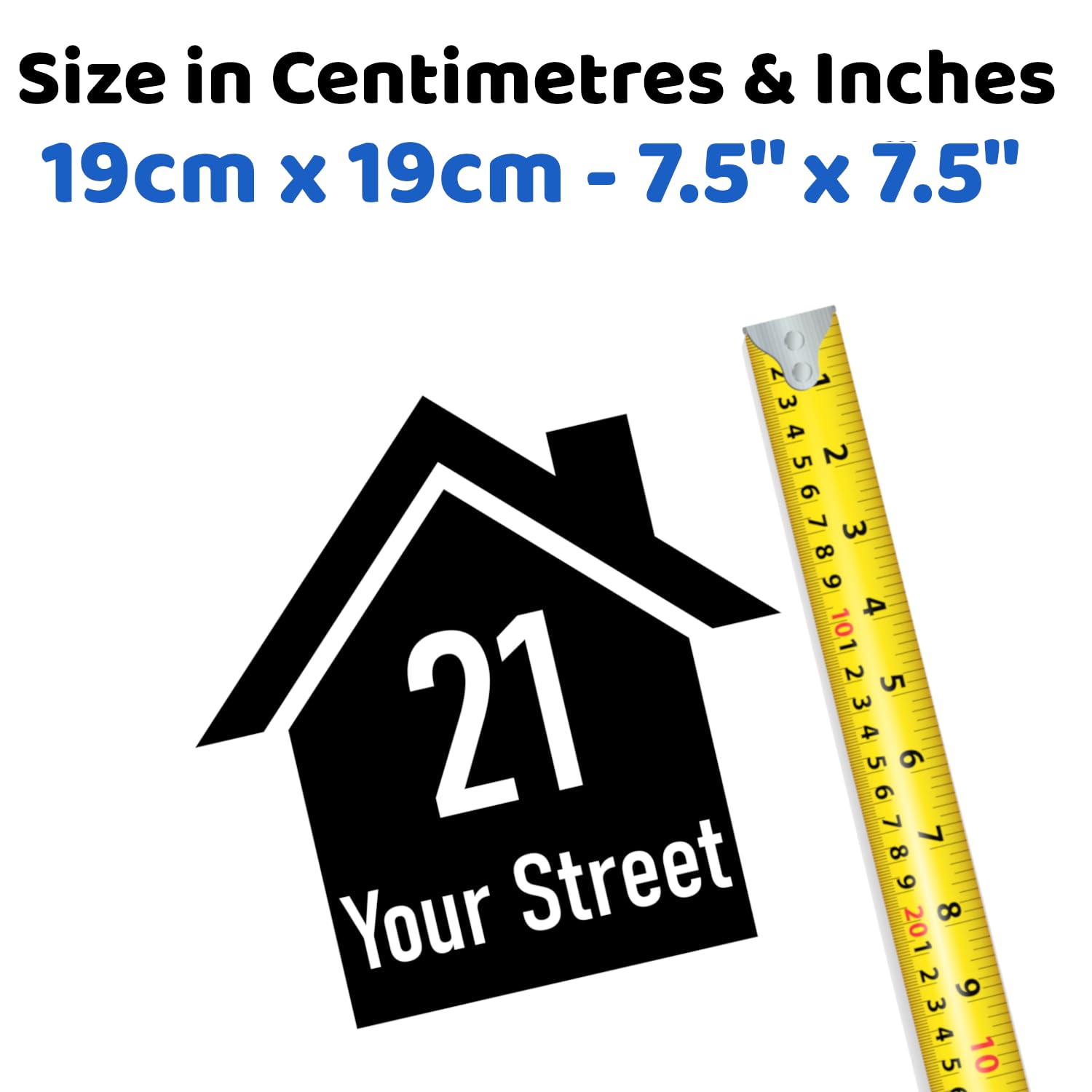 Pack of 3 House Silhouette Waterproof Wheelie Bin Stickers