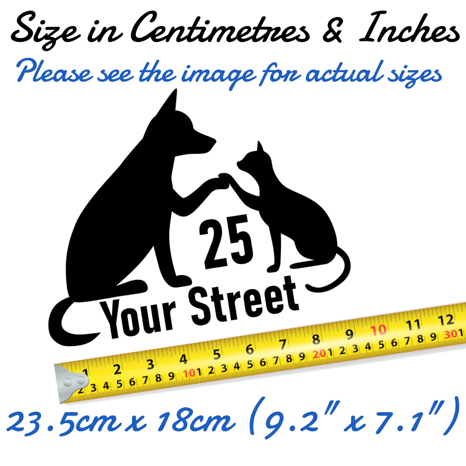 Pack of 3 Dog and Cat Print Wheelie Bin Stickers