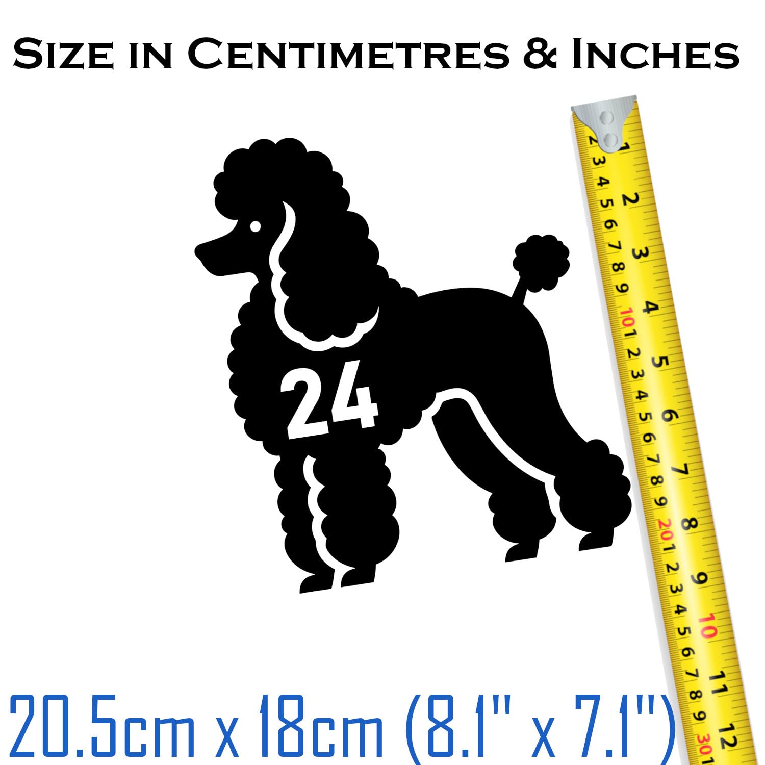 Multi Pack Pet Dog Poodle Wheelie Bin Stickers