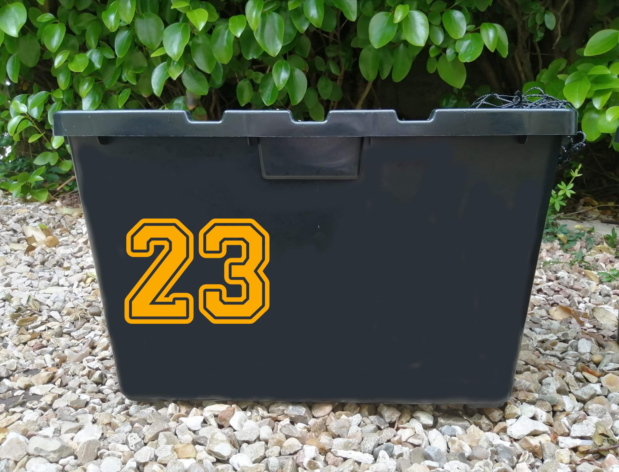 Sports Jersey Wheelie Bin Number Stickers