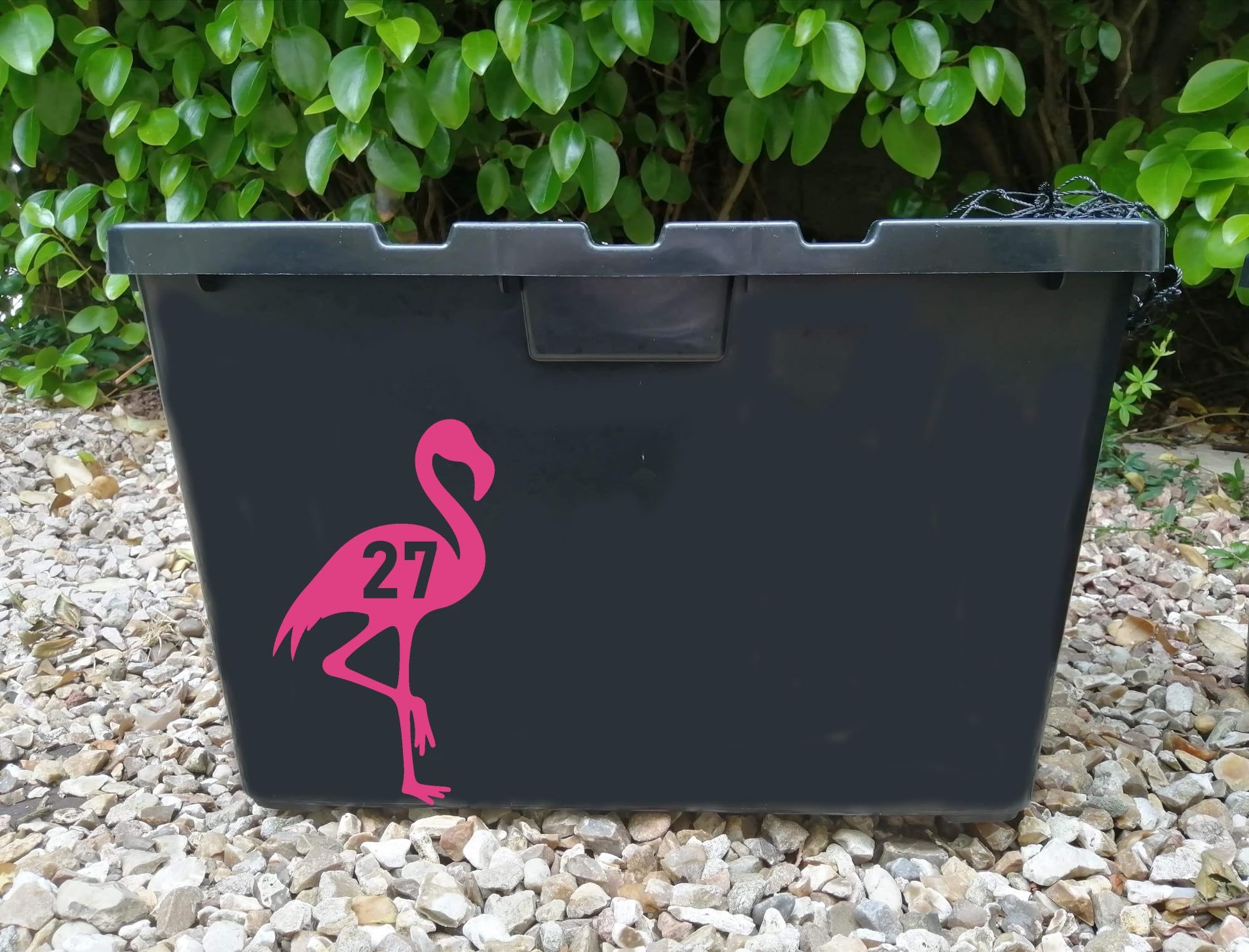 3 Pack Cute Flamingo Standing Number Waterproof Sticker