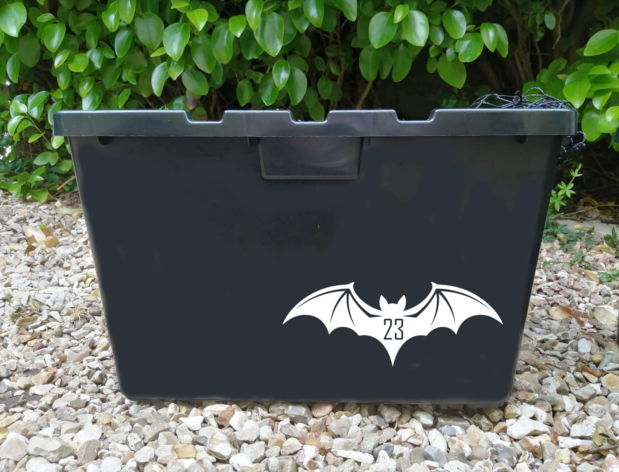 Multi Pack Bat Silhouette Wheelie Bin Number Sticker