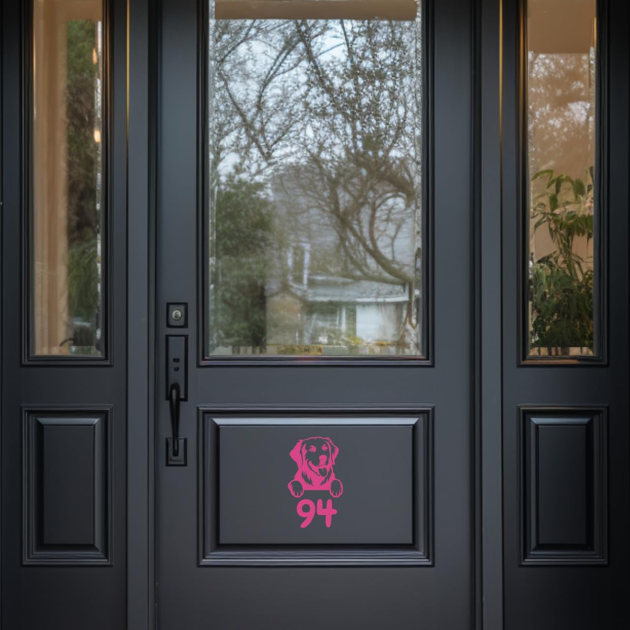 Pack of 3 Pet Dog Golden Retriever Wheelie Bin Stickers