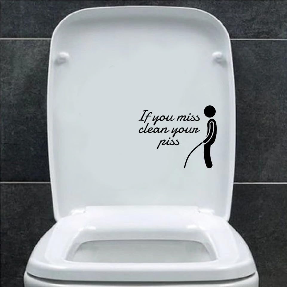 If You Miss Toilet Sticker