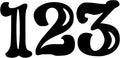 Circus Font Multi-Pack House Number Stickers