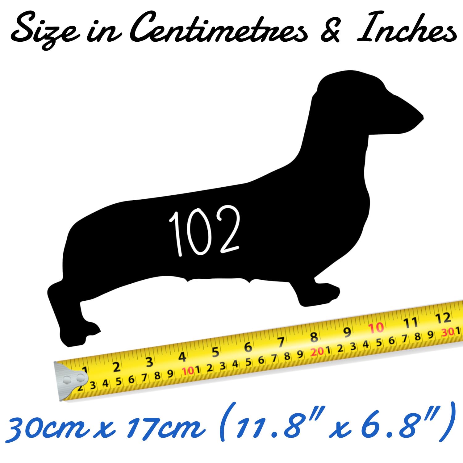 3 Pack Dachshund Dog Silhouette Wheelie Bin Stickers