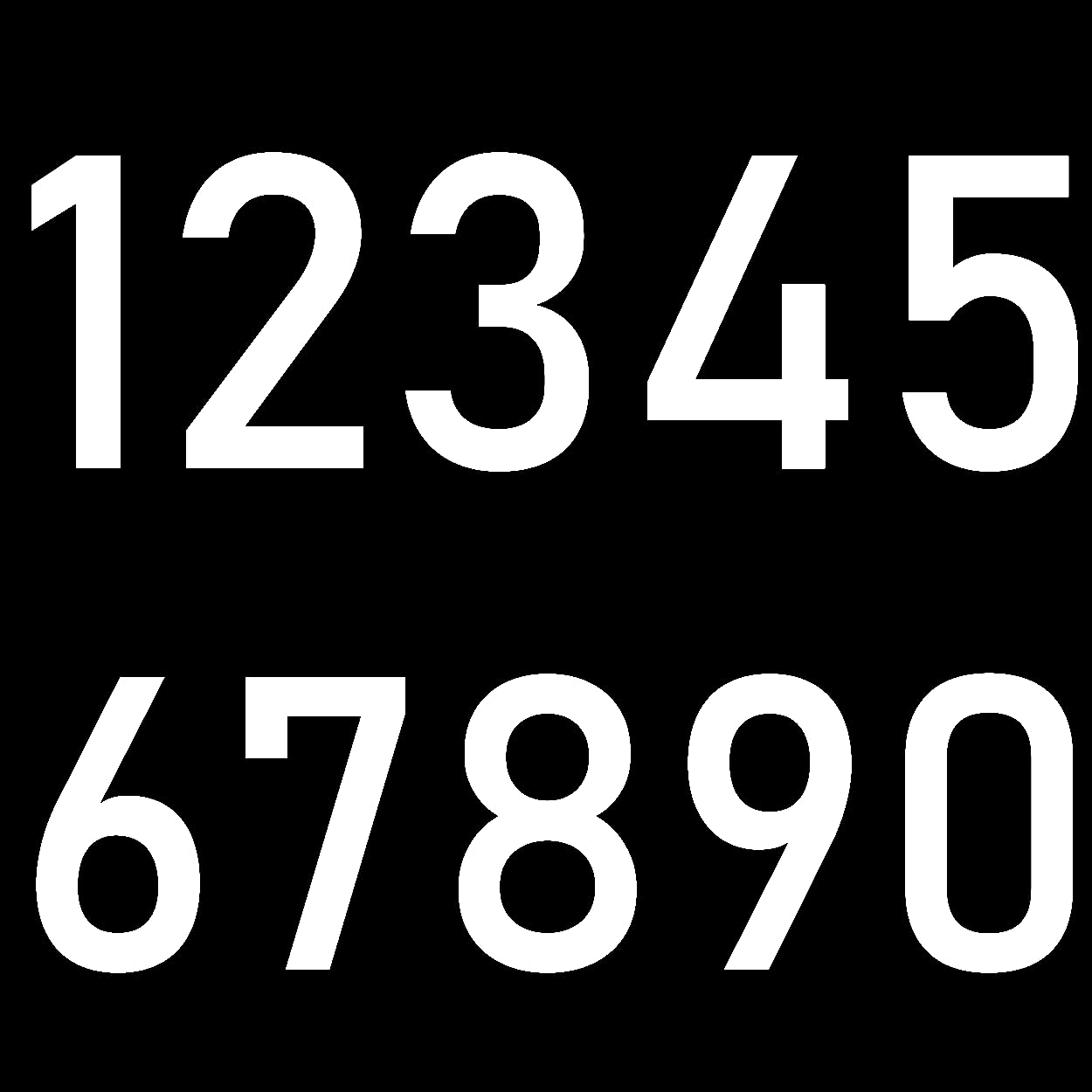 Simple Font Wheelie Bin Stickers