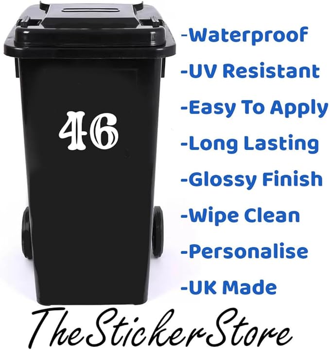 Circus Font Multi-Pack House Number Stickers