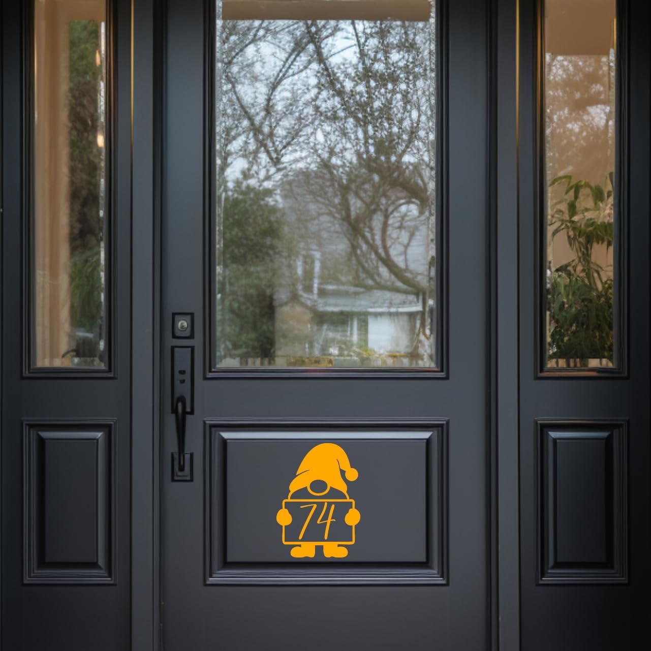 Gnome Number Wheelie Bin Sticker