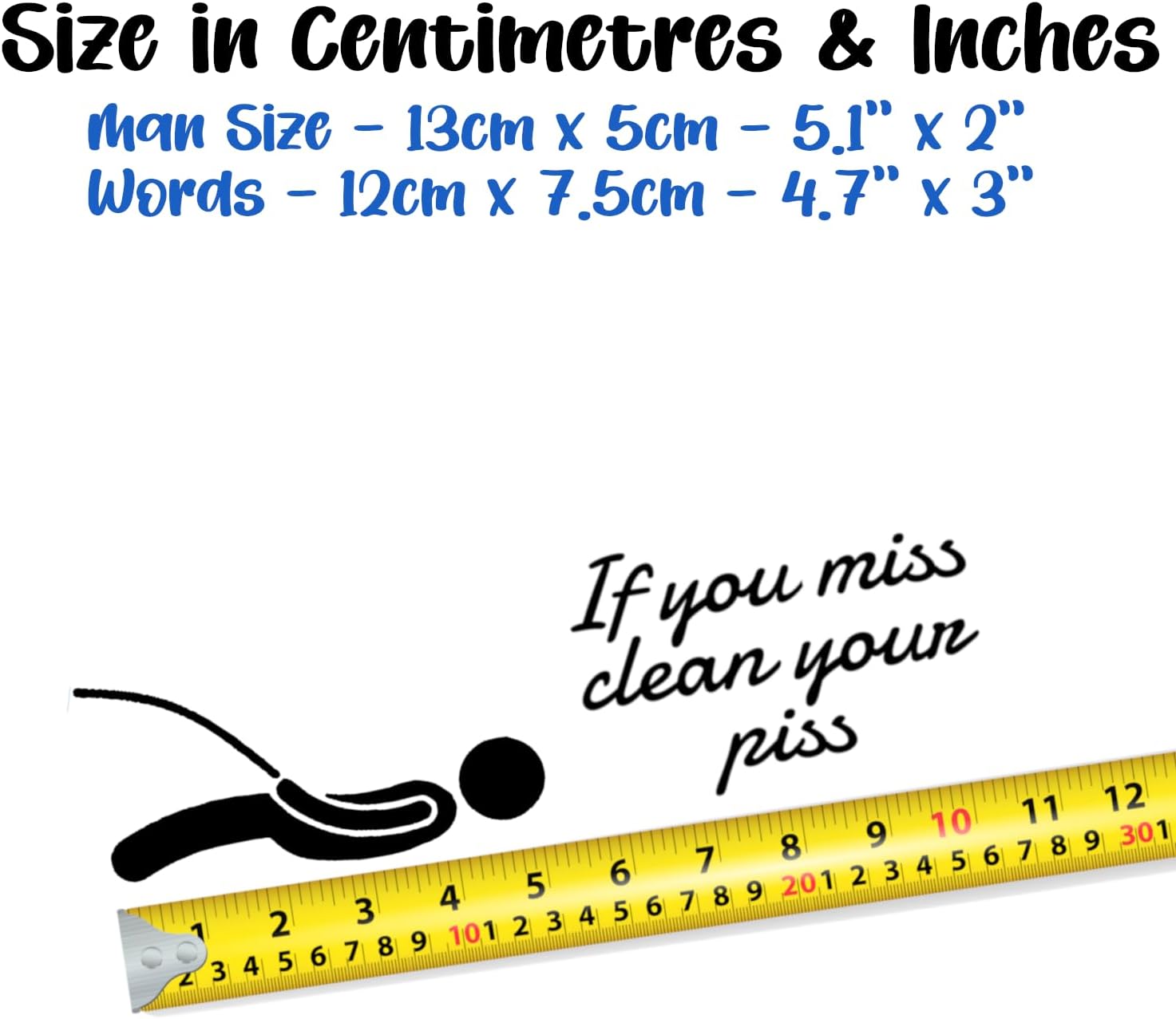 If You Miss Toilet Sticker