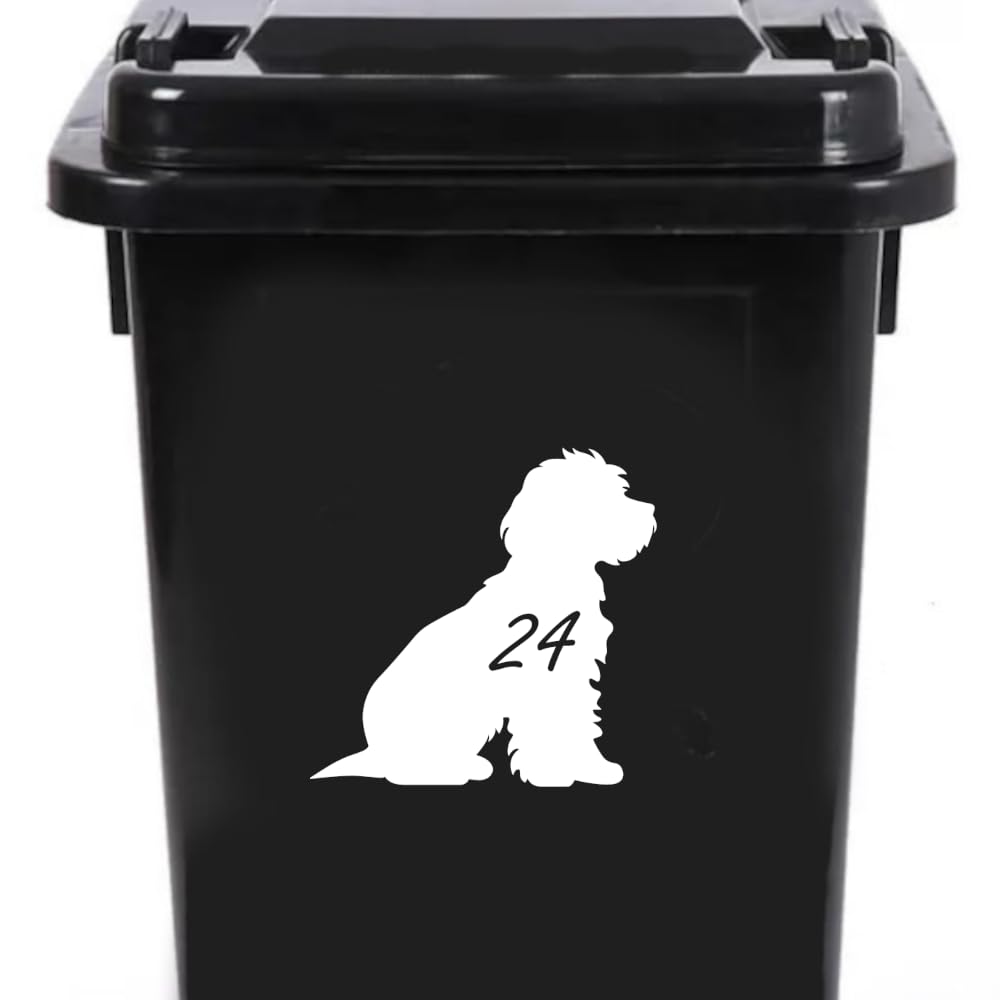 Multi Pack Pet Dog Cockapoo Wheelie Bin Stickers