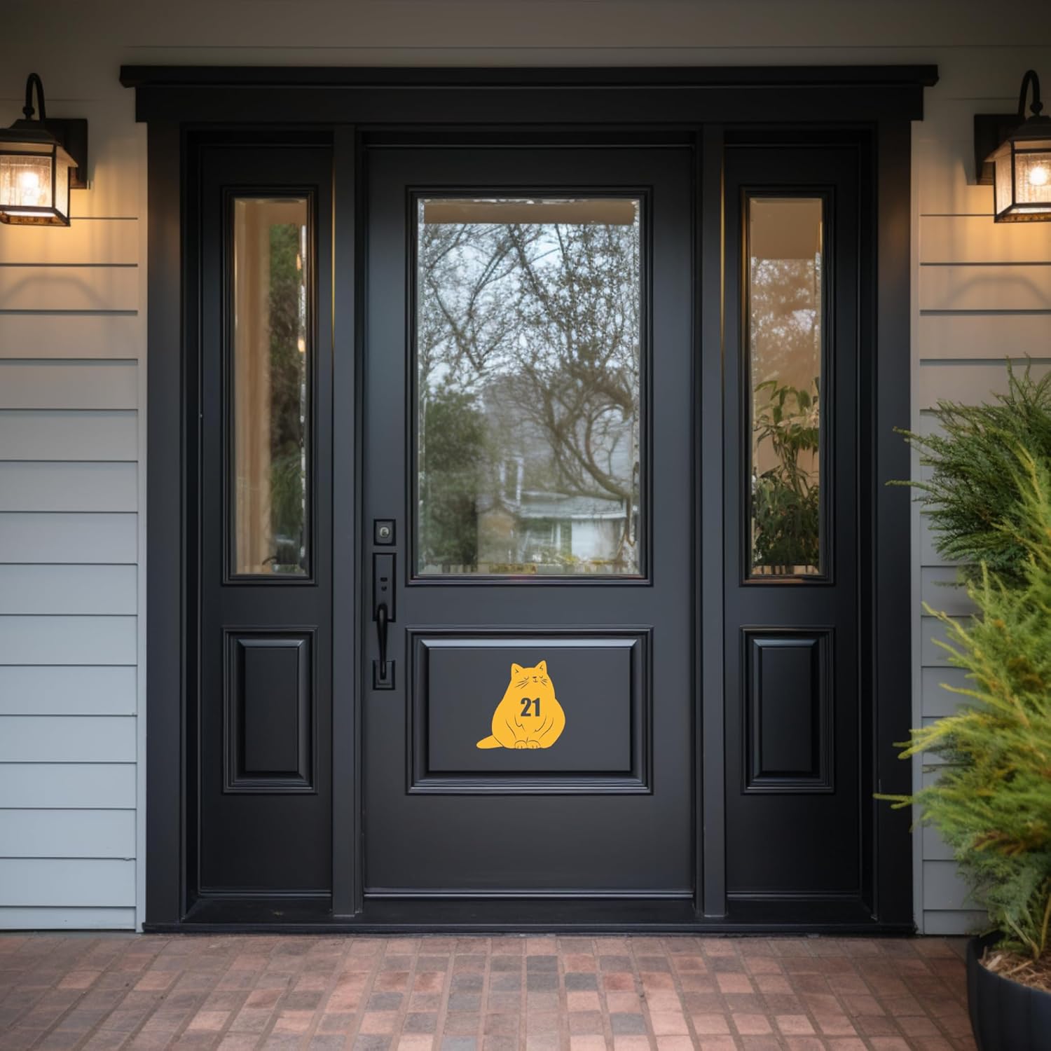 3 Pack Fat Cat Number Sticker