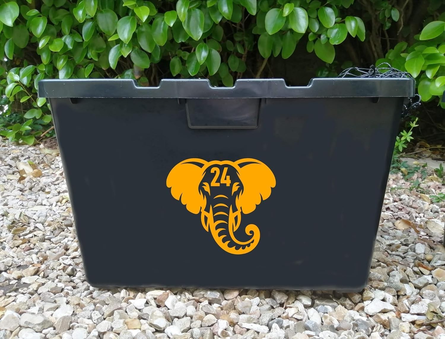 Elephant Number Wheelie Bin Sticker