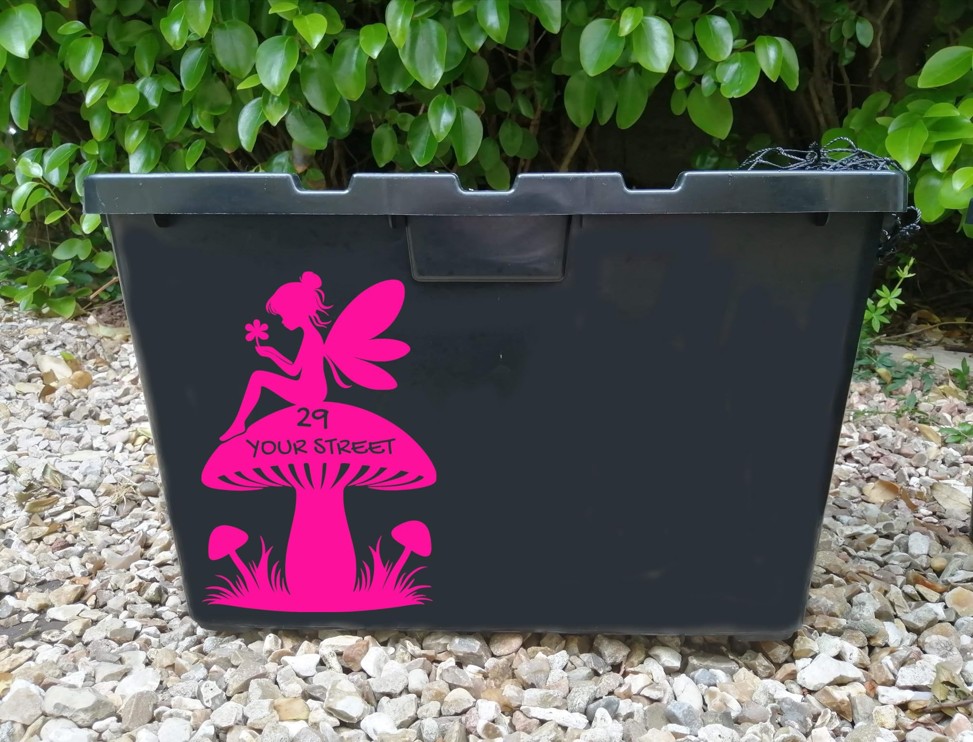 Pack of 3 Fairy & Mushroom Wheelie Bin Stickers