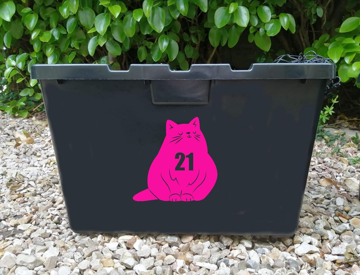3 Pack Fat Cat Number Sticker