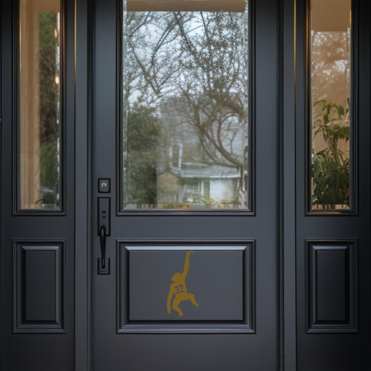 3 Pack Monkey Hanging House Number Wheelie Bin Sticker