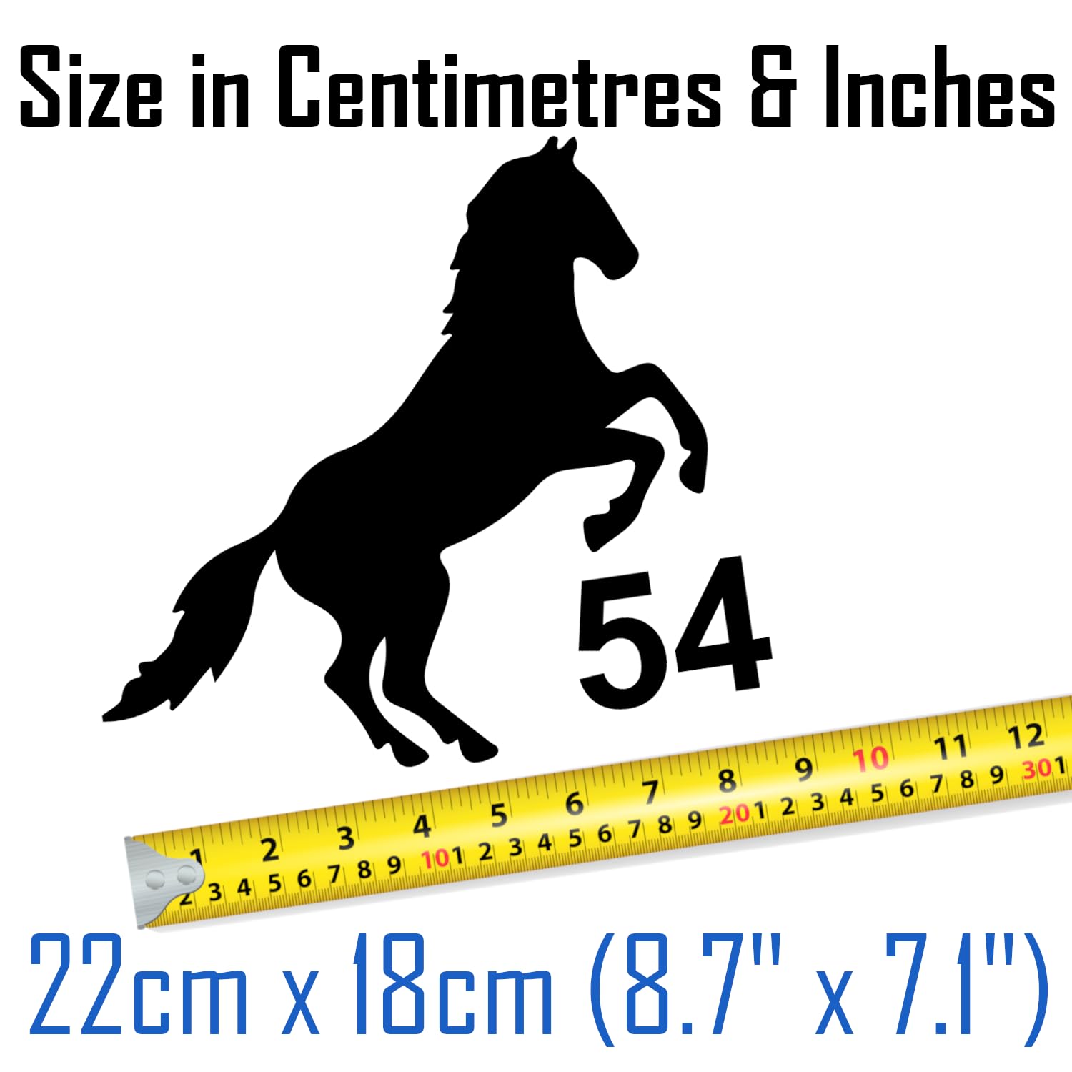 Multi Pack Cute Horse Jumping Number Sticker