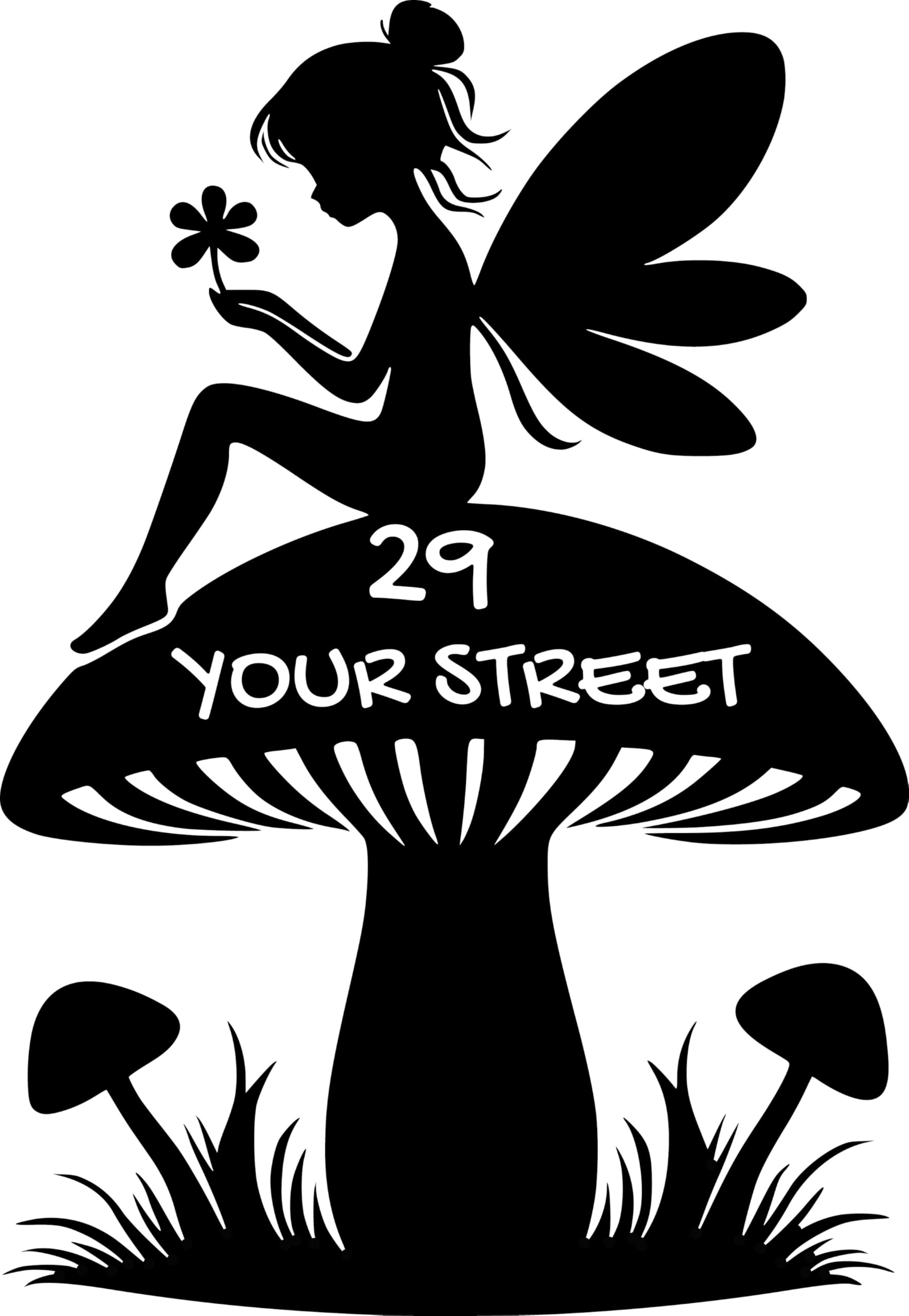 Pack of 3 Fairy & Mushroom Wheelie Bin Stickers