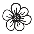 Flower Petal Wheelie Bin Stickers