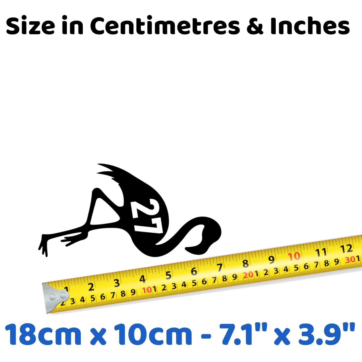 3 Pack Cute Flamingo Standing Number Waterproof Sticker