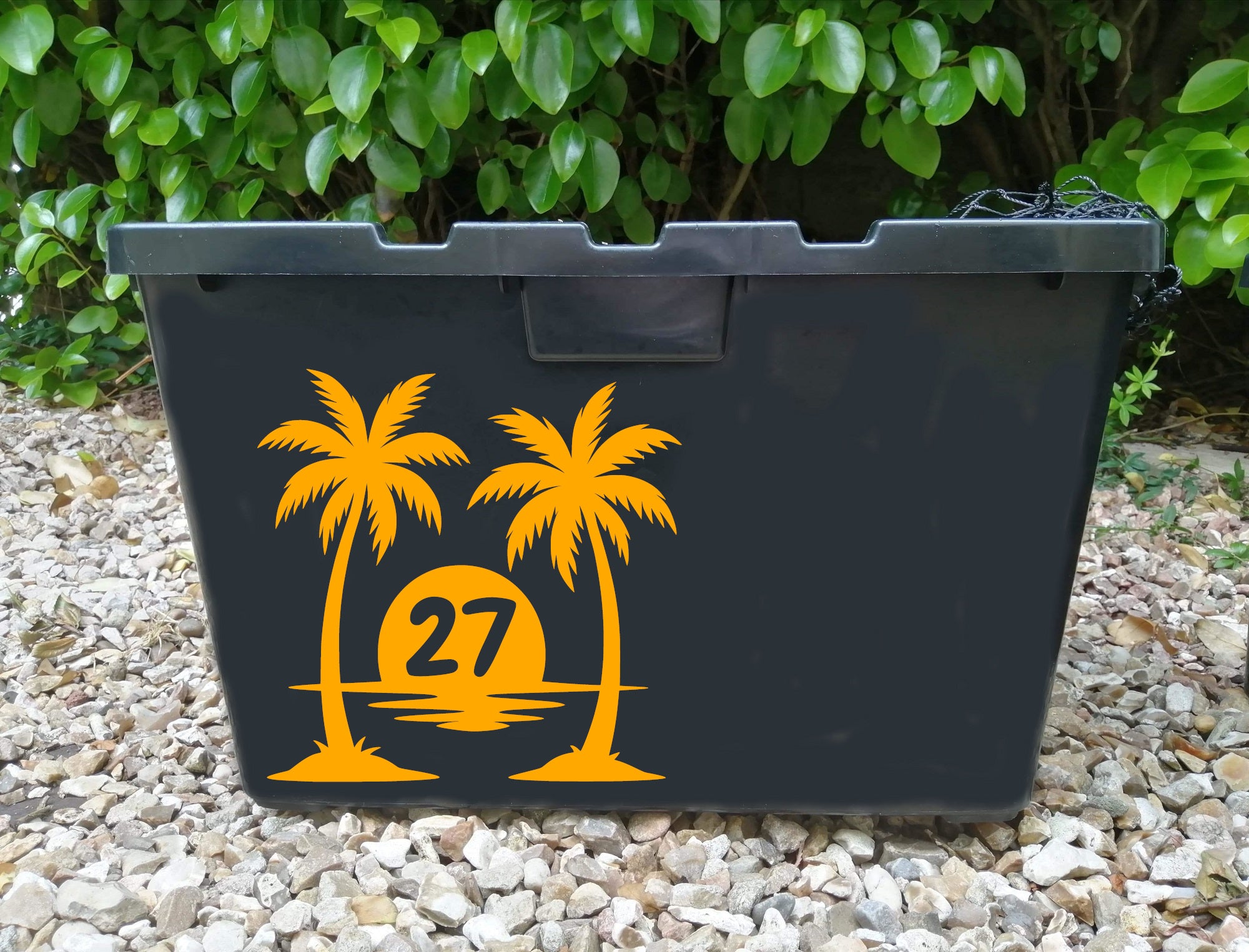 Multi Pack Palm Tree Number Sticker