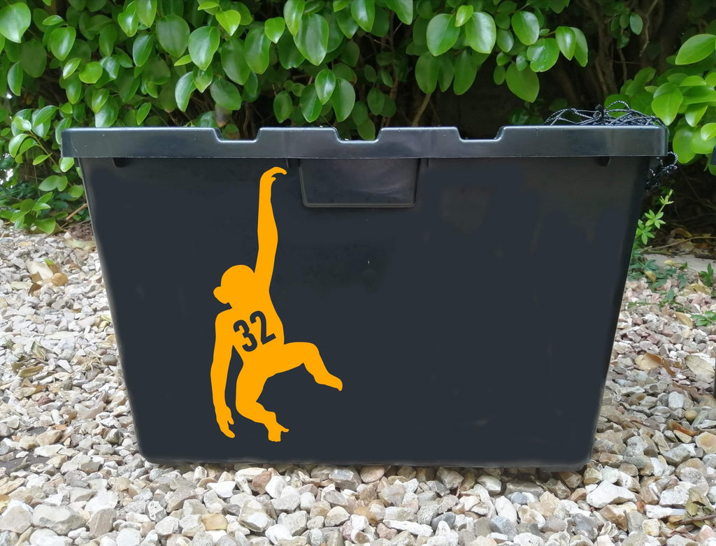 3 Pack Monkey Hanging House Number Wheelie Bin Sticker