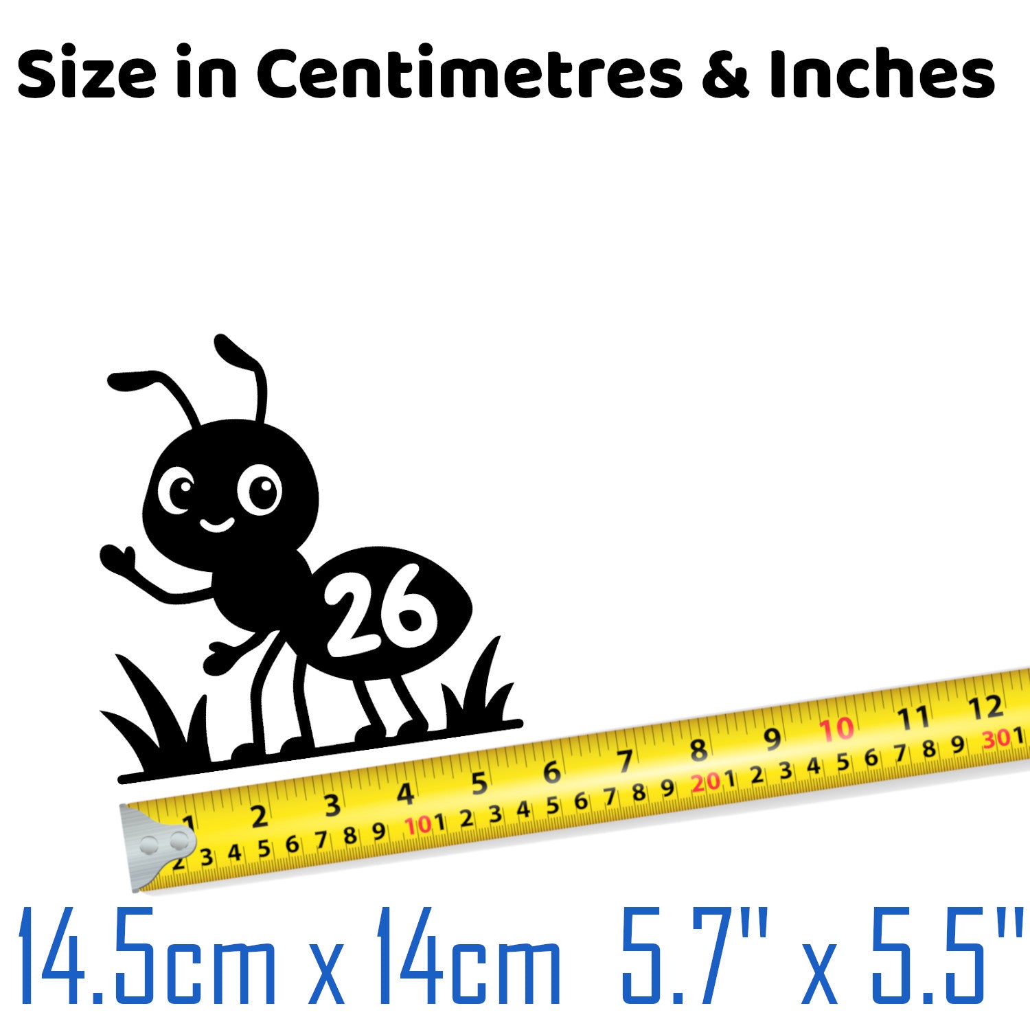Multi Pack Ant Insect Number Sticker