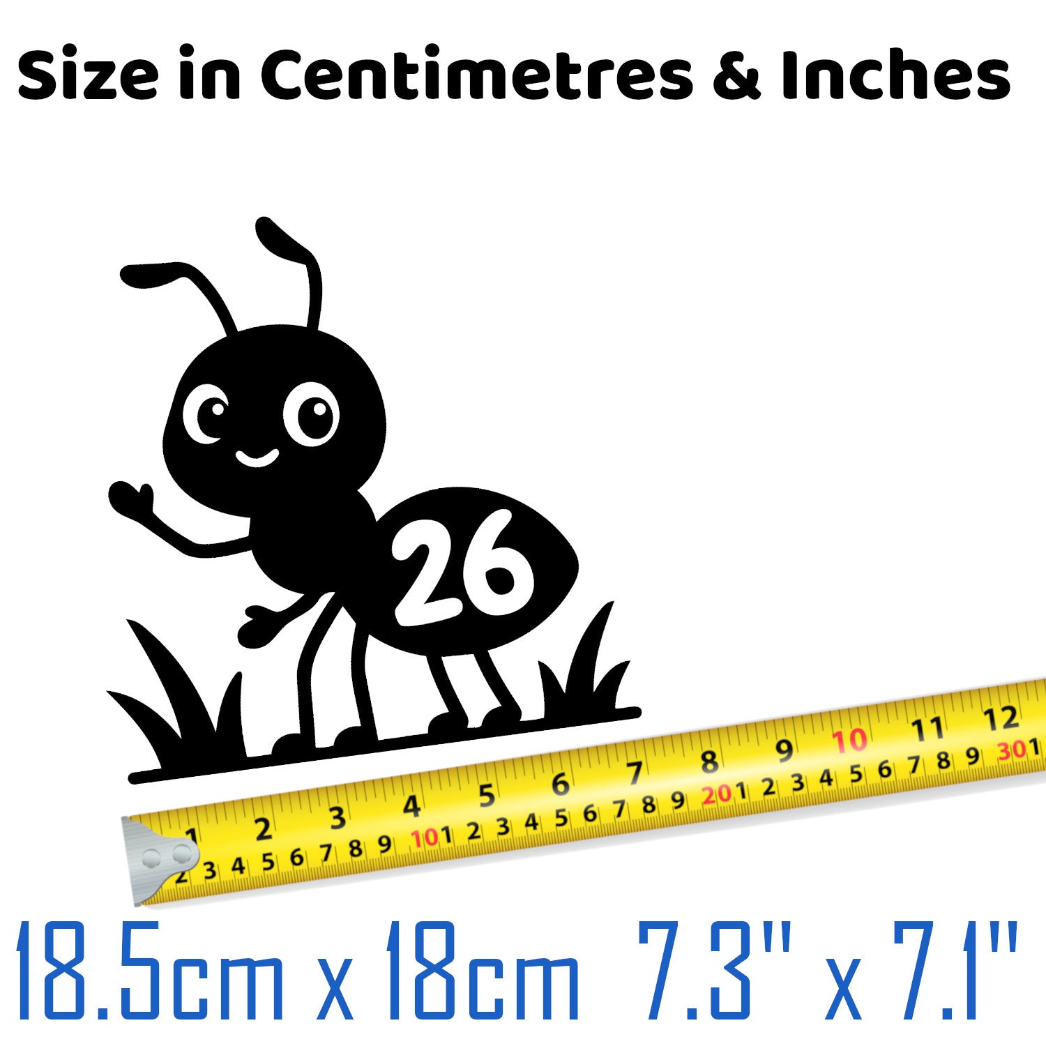 Multi Pack Ant Insect Number Sticker