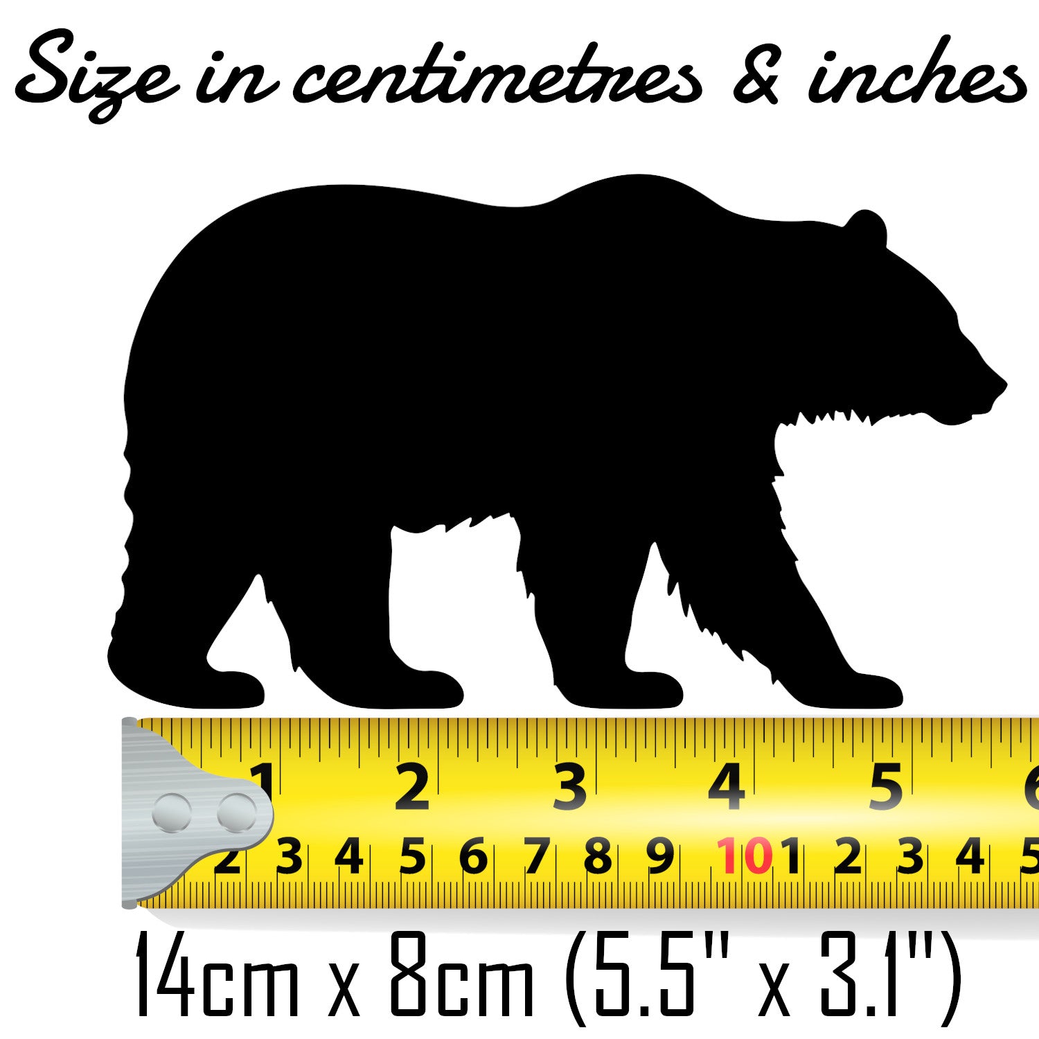 Wild Bear Silhouette Decal
