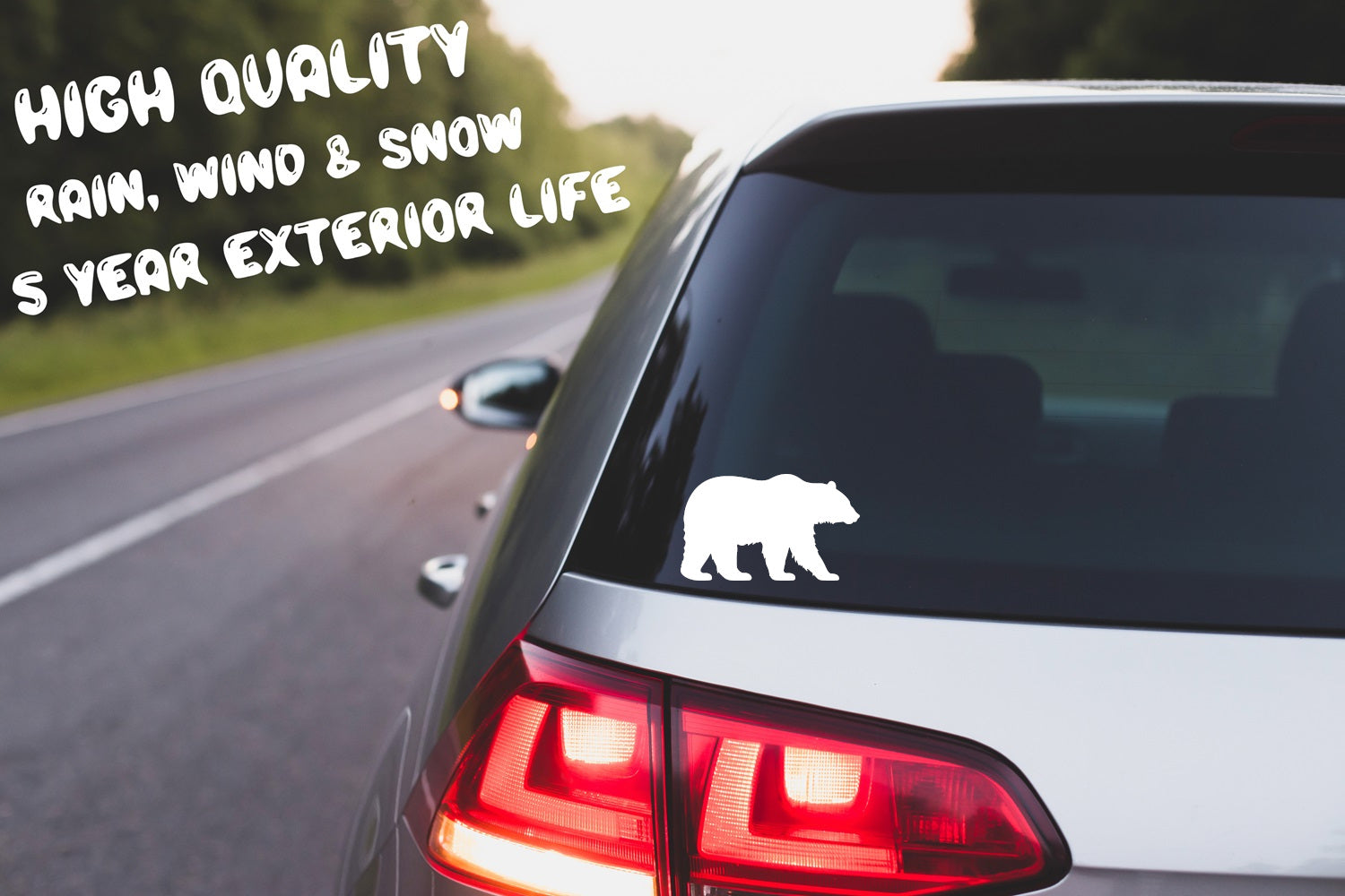 Wild Bear Silhouette Decal