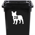 Multi Pack Pet Dog French Bulldog Wheelie Bin Stickers