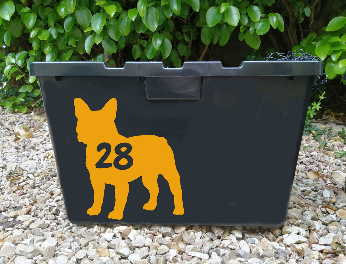 Multi Pack Pet Dog French Bulldog Wheelie Bin Stickers