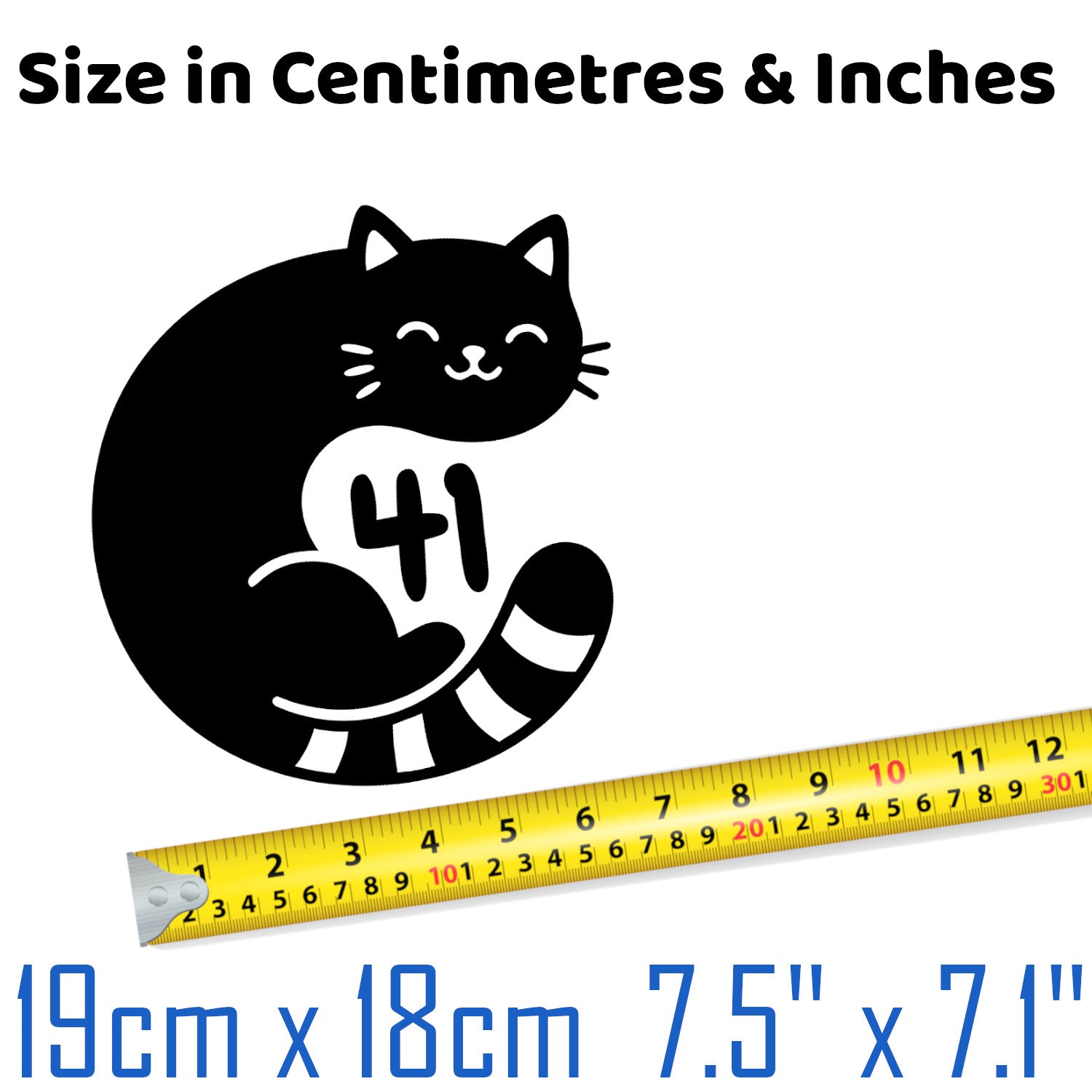 Multi Pack Cat Sleeping Number Sticker