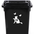 3 Pack Cat & Butterflies Number Sticker