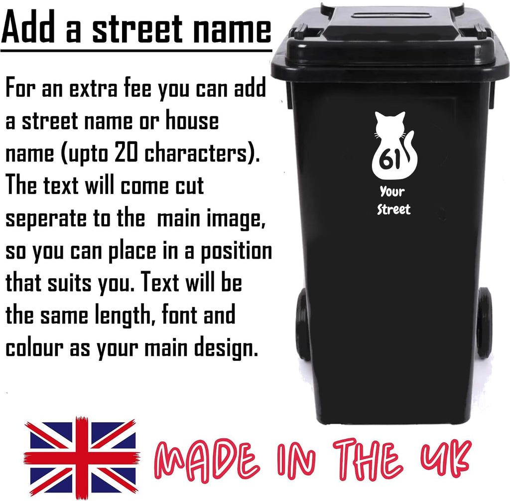 3 Pack Cat Rear Number Sticker