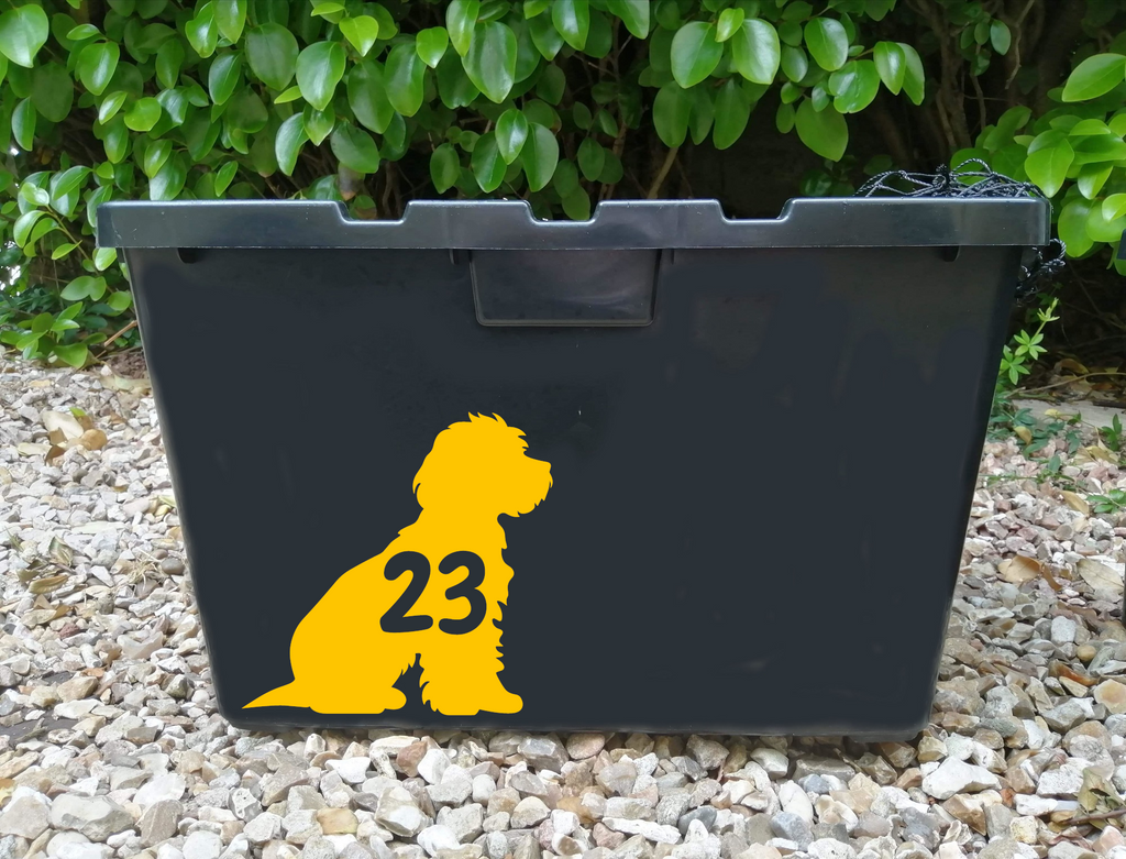 Multi Pack Pet Dog Cockapoo Wheelie Bin Stickers