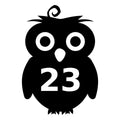 Pack of 4 Owl Wheelie Bin Stickers