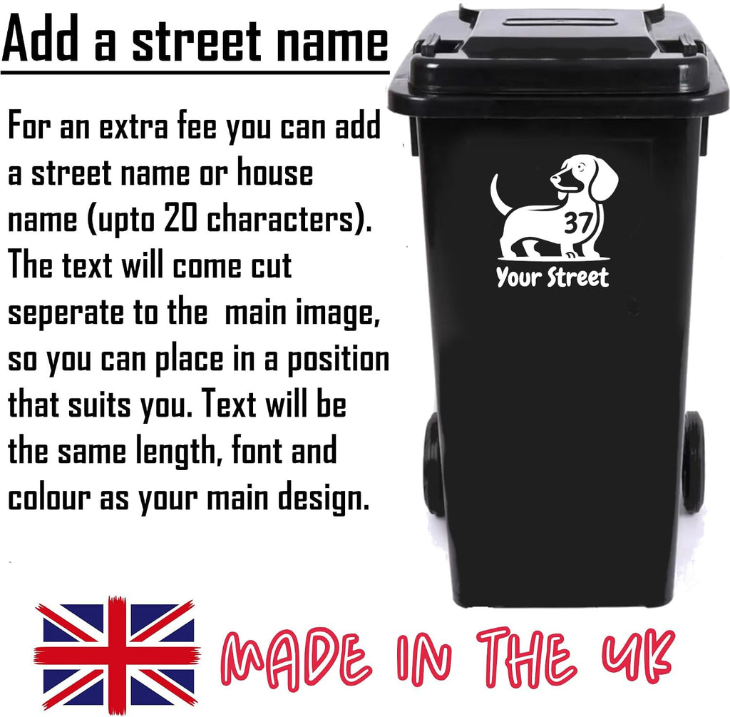 Multi Pack Dachshund Number Sticker