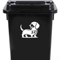 Multi Pack Dachshund Number Sticker