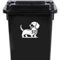 Multi Pack Dachshund Number Sticker
