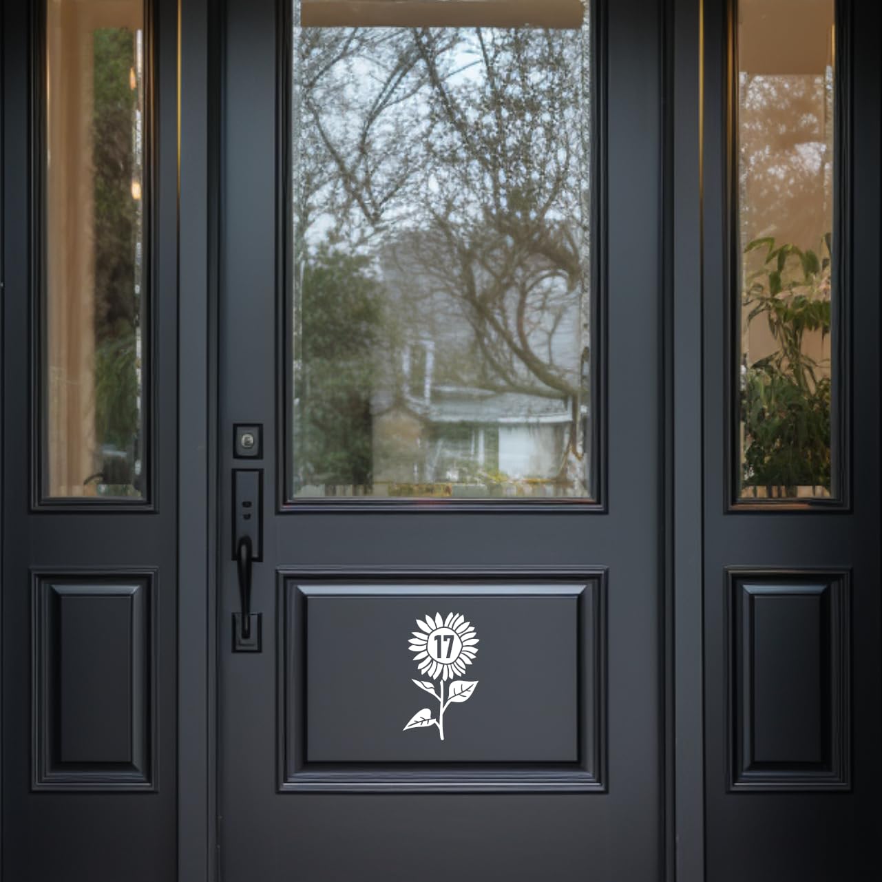 Pack of 4 Cute Sunflower Wheelie Bin Stickers