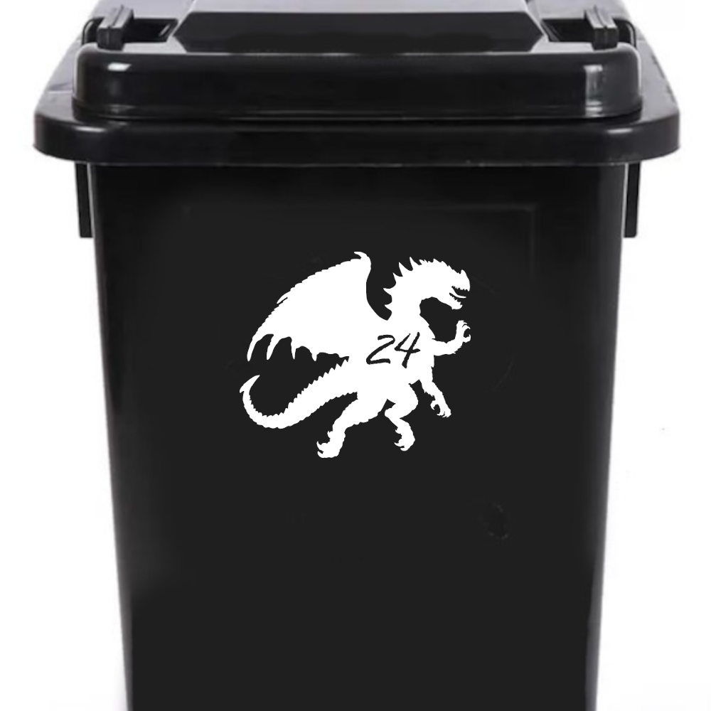 Multi Pack Dragon Number Sticker