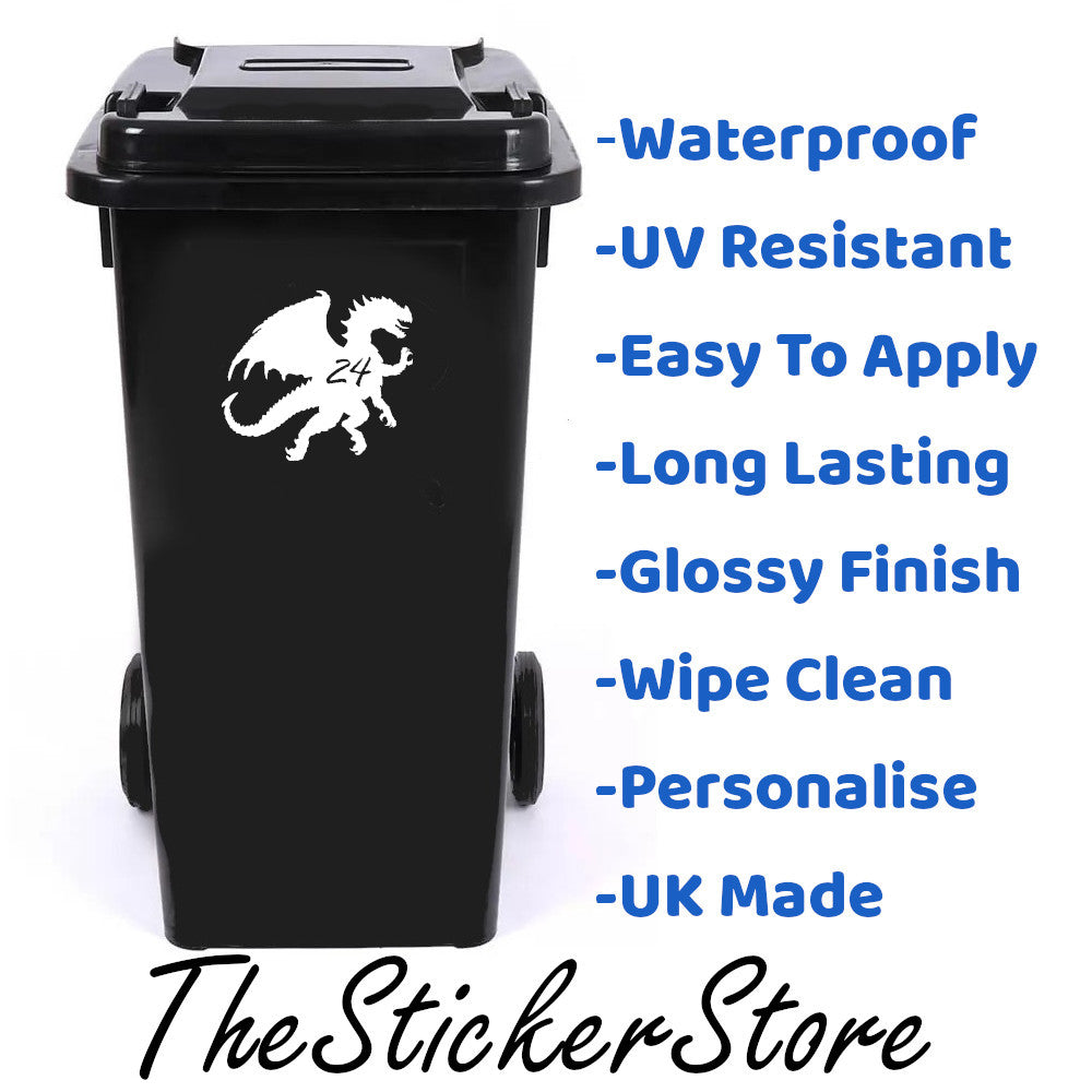 Multi Pack Dragon Number Sticker