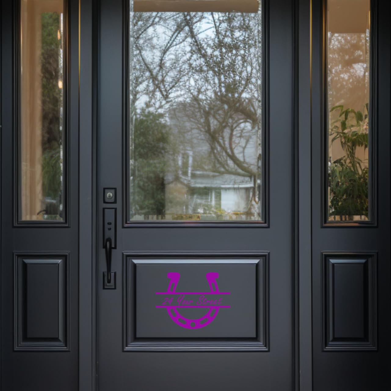 Pack of 3 Cute Horseshoe Number & Name Sticker