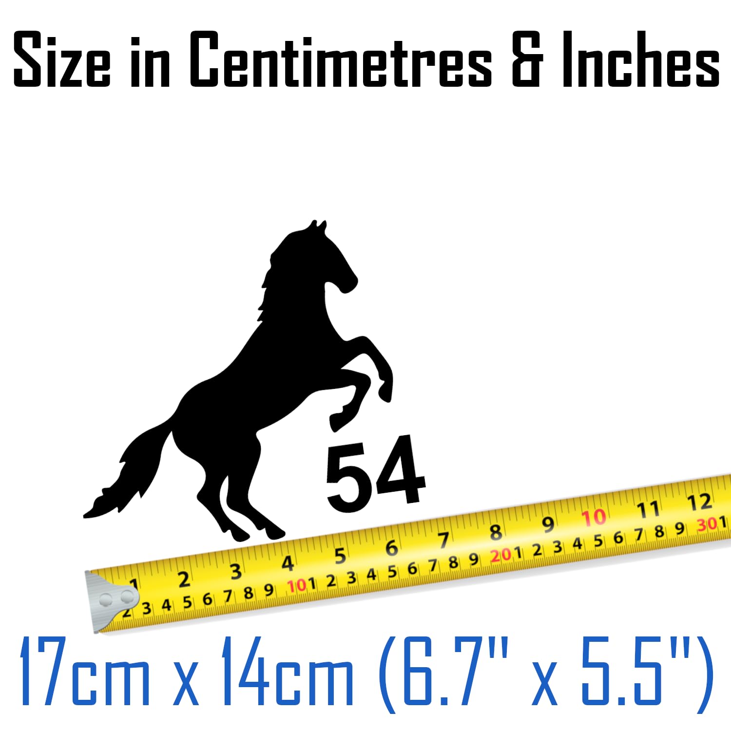 Multi Pack Cute Horse Jumping Number Sticker