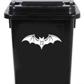 Multi Pack Bat Silhouette Wheelie Bin Number Sticker