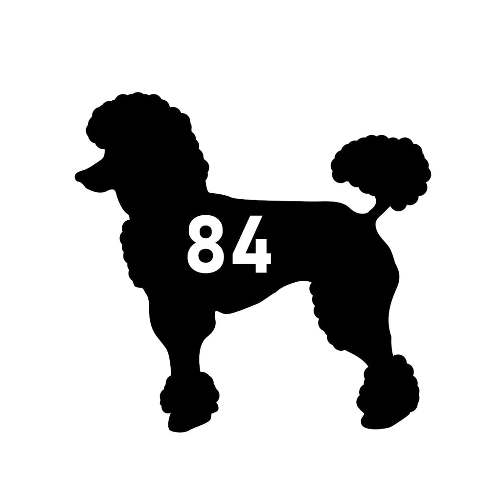 Multi Pack Pet Dog Poodle Wheelie Bin Stickers